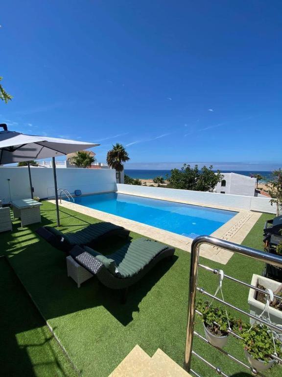 Villa Sable Vagues Une Oasis De Detente Au Bord De L Eau Tamraght Exteriör bild